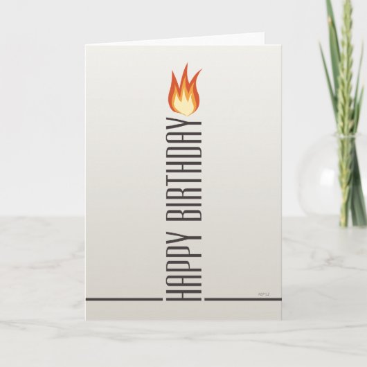 Happy Birthday-kaars Kaart (Voorkant)
