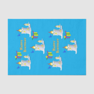 Happy Birthday-kaarsen voor weefselkaarsen Tissuepapier