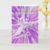 Happy Birthday Kaart (Gele Bloem)