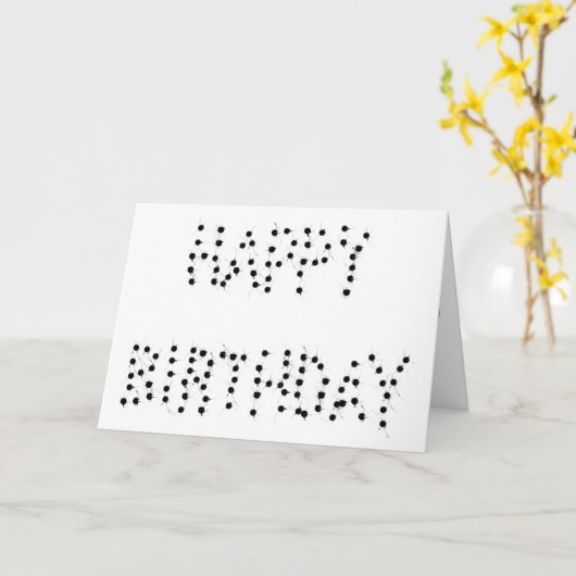 Happy Birthday Kaart (Gele Bloem)