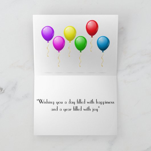 Happy Birthday Kaart (Binnen)