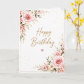 Happy Birthday Kaart (Gele Bloem)