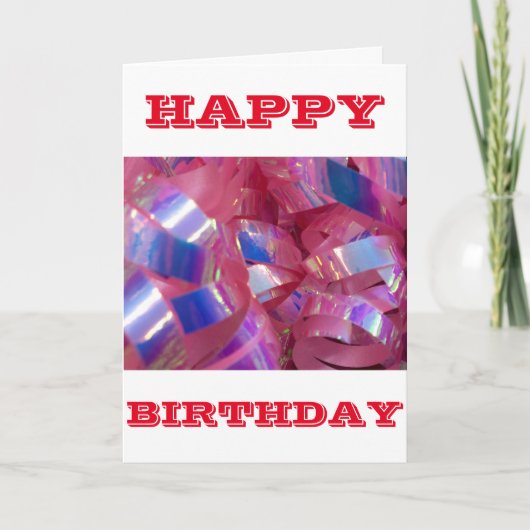 HAPPY BIRTHDAY KAART (Voorkant)