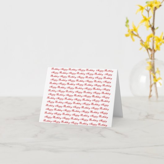 Happy Birthday Kaart (Gele Bloem)