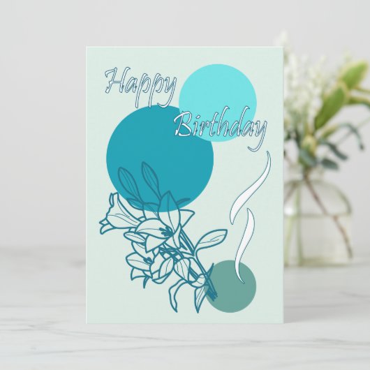 Happy Birthday Kaart (Staand voorkant)