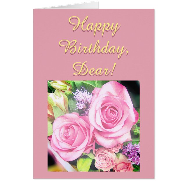 Happy Birthday - Kaart (Voorkant)