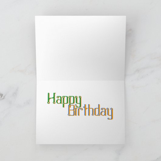 Happy Birthday Kaart (Binnen)