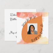 Happy Birthday Kaart (Voorkant / Achterkant)