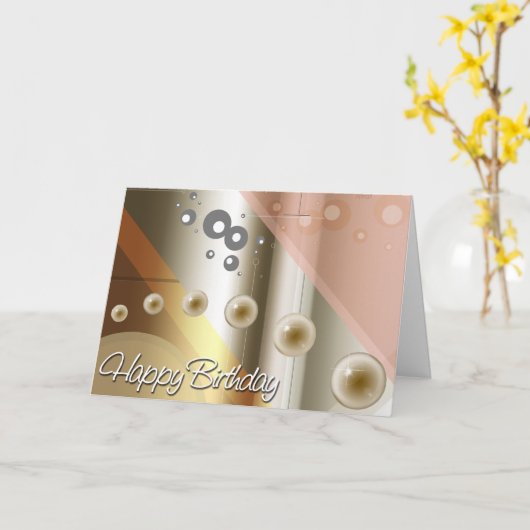 Happy Birthday Kaart (Gele Bloem)