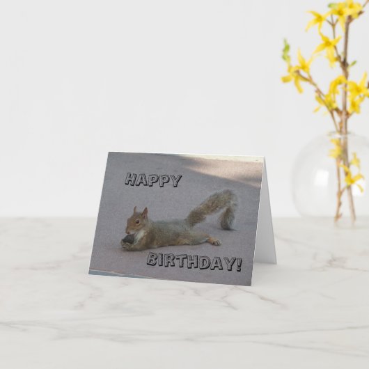 Happy Birthday Kaart (Gele Bloem)