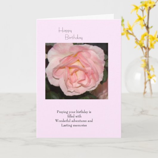 Happy Birthday Kaart (Gele Bloem)