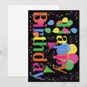 Happy Birthday Kaart (Voorkant / Achterkant)