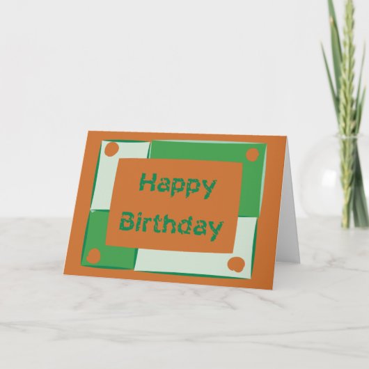Happy Birthday Kaart (Voorkant)