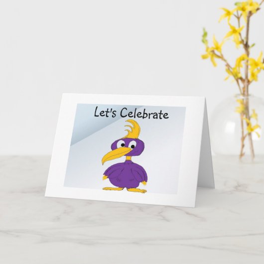 Happy Birthday Kaart (Gele Bloem)