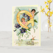 Happy Birthday kaart (Gele Bloem)