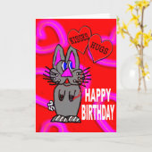 Happy Birthday Kaart (Gele Bloem)