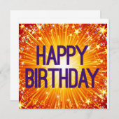 Happy Birthday-kaart (Voorkant / Achterkant)