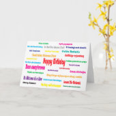 Happy Birthday Kaart (Gele Bloem)