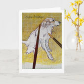 Happy Birthday Kaart (Gele Bloem)