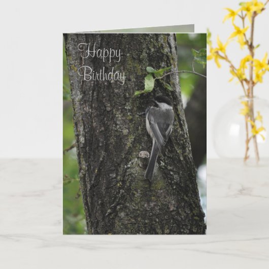 Happy Birthday Kaart (Gele Bloem)