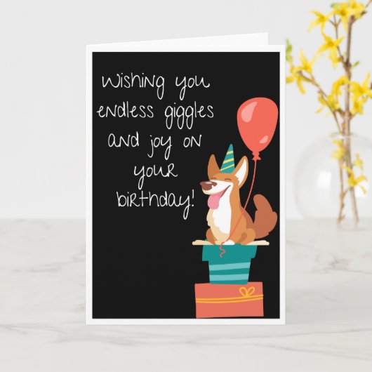 Happy Birthday Kaart (Gele Bloem)