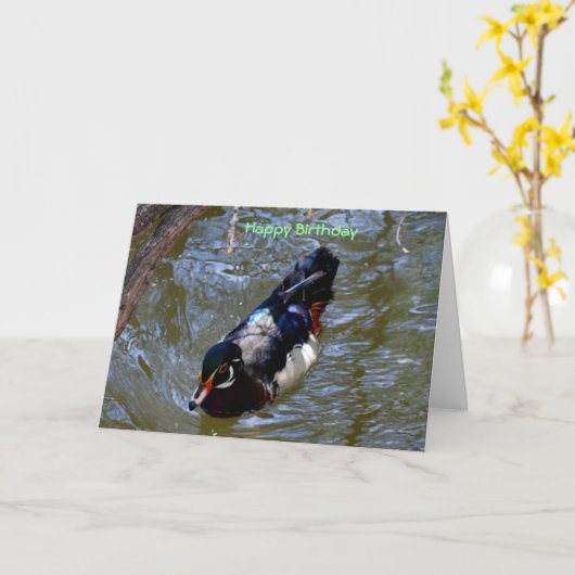 Happy Birthday Kaart (Gele Bloem)