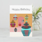 Happy Birthday Kaart (Staand voorkant)