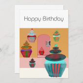 Happy Birthday Kaart (Voorkant / Achterkant)