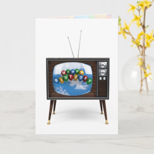 Happy Birthday Kaart (Gele Bloem)