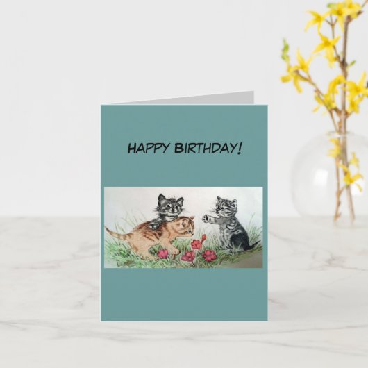 Happy Birthday Kaart (Gele Bloem)