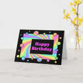 Happy Birthday Kaart (Gele Bloem)