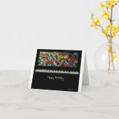 Happy Birthday Kaart (Gele Bloem)