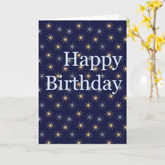 Happy Birthday Kaart (Gele Bloem)