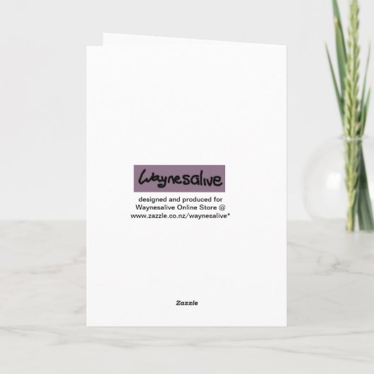 Happy Birthday Kaart (Achterkant)