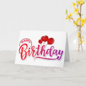 Happy Birthday Kaart (Gele Bloem)