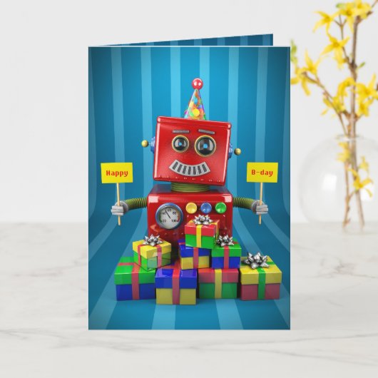 Happy Birthday Kaart (Gele Bloem)