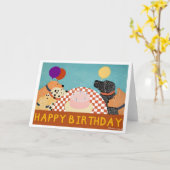 Happy Birthday Kaart (Gele Bloem)