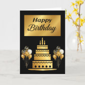 Happy Birthday Kaart (Gele Bloem)