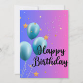 HAPPY BIRTHDAY KAART (Voorkant)