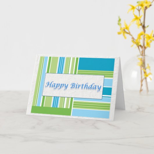 Happy Birthday Kaart (Gele Bloem)