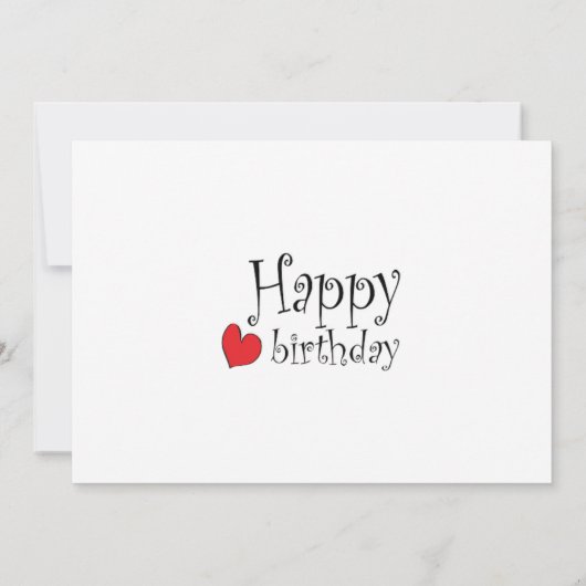 Happy Birthday Kaart (Achterkant)