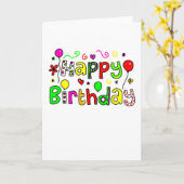 Happy Birthday Kaart (Gele Bloem)