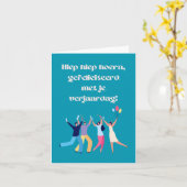 Happy Birthday Kaart (Gele Bloem)