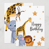 HAPPY BIRTHDAY KAART (Voorkant / Achterkant)
