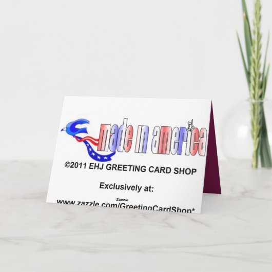  Happy Birthday Kaart (Achterkant)