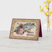  Happy Birthday Kaart (Gele Bloem)