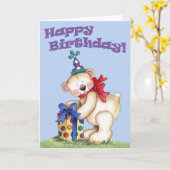 Happy Birthday - Kaart (Gele Bloem)