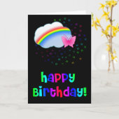 Happy Birthday Kaart (Gele Bloem)