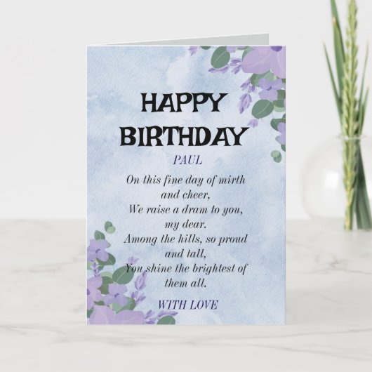 HAPPY BIRTHDAY KAART (Voorkant)