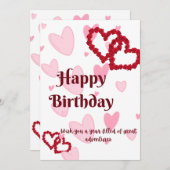 HAPPY BIRTHDAY KAART (Voorkant / Achterkant)